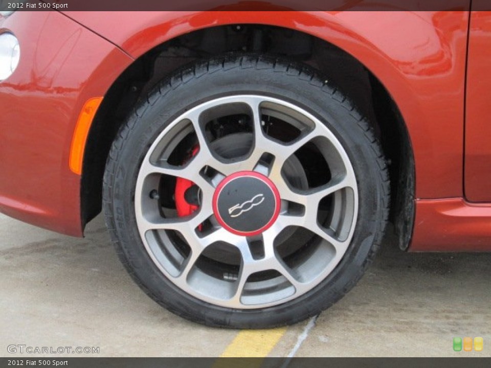 2012 Fiat 500 Sport Wheel and Tire Photo #75232842