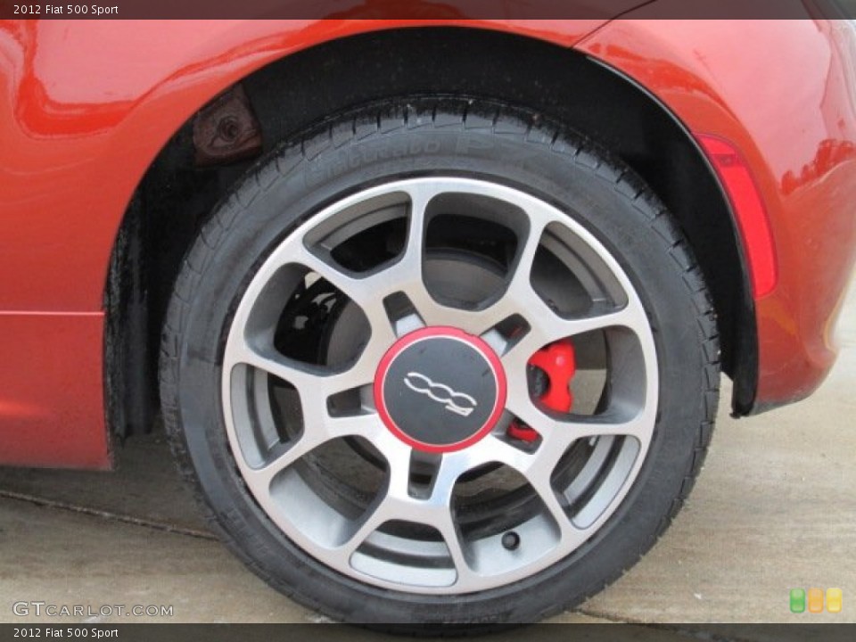 2012 Fiat 500 Sport Wheel and Tire Photo #75232849