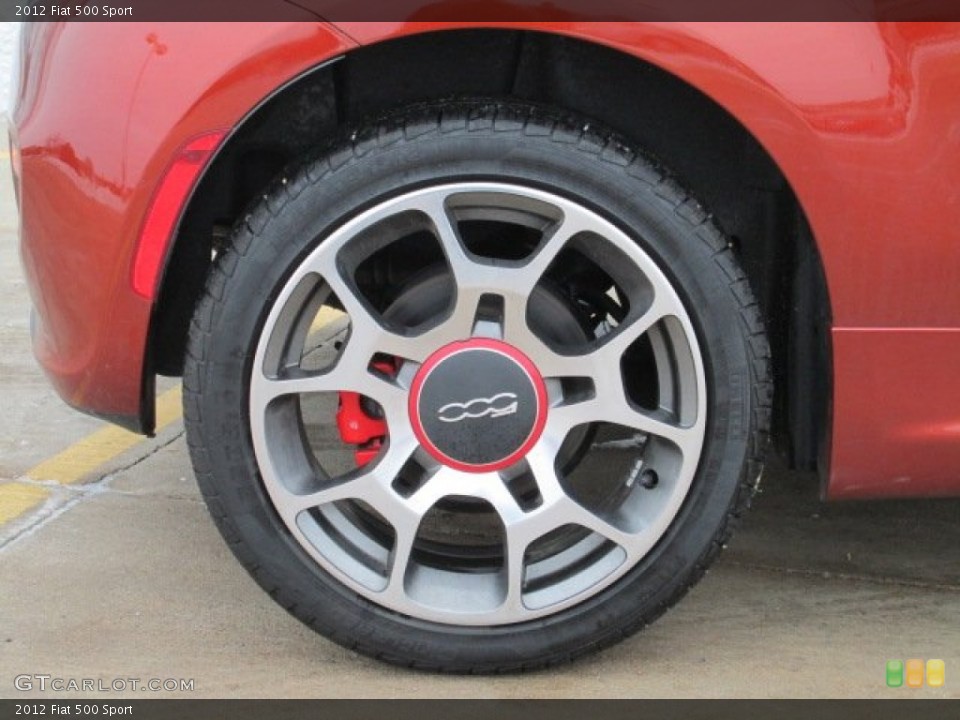 2012 Fiat 500 Sport Wheel and Tire Photo #75232872