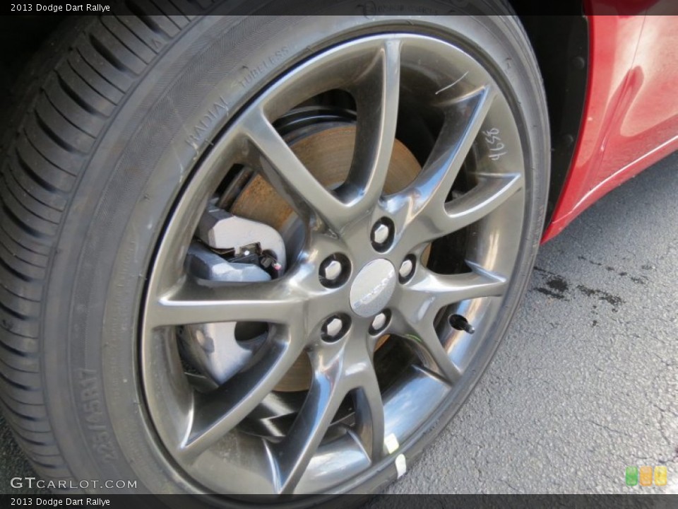 2013 Dodge Dart Rallye Wheel and Tire Photo #75243021