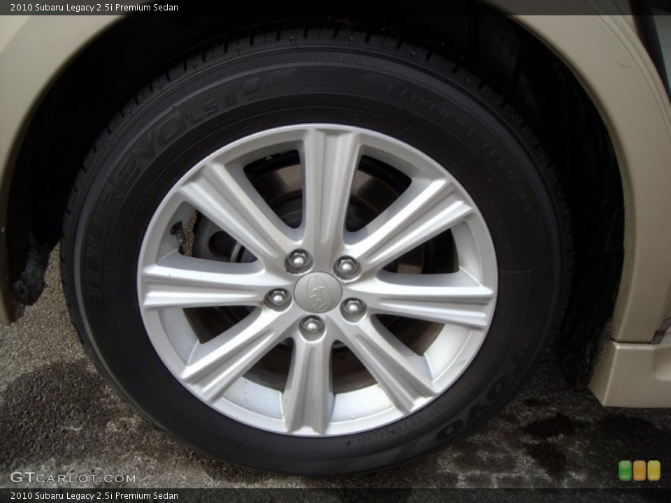 2010 Subaru Legacy 2.5i Premium Sedan Wheel and Tire Photo #75267693