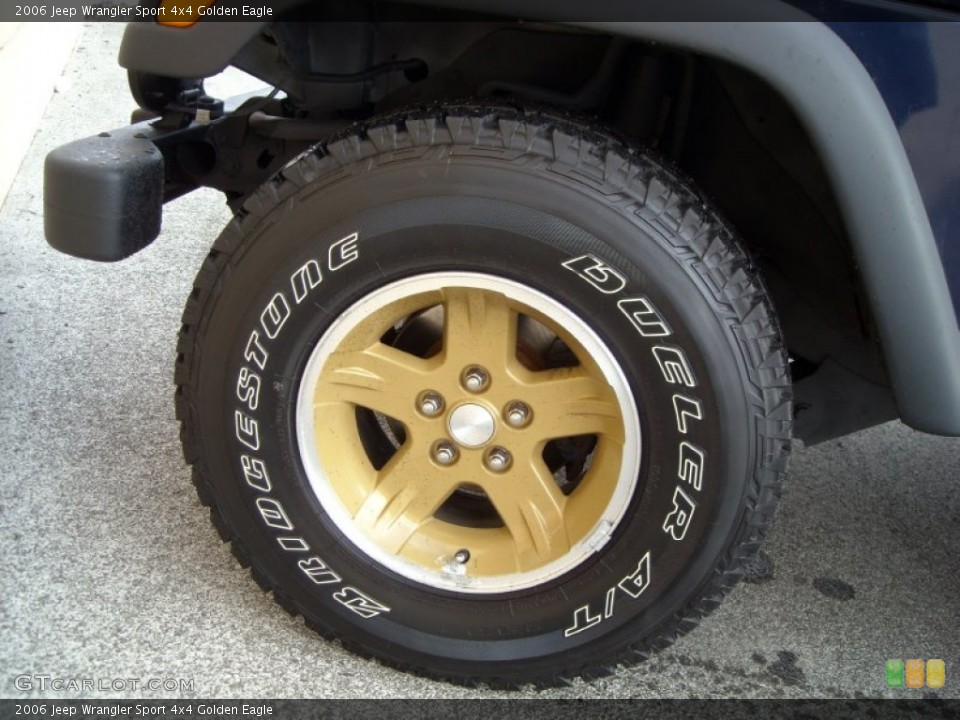 2006 Jeep Wrangler Sport 4x4 Golden Eagle Wheel and Tire Photo #75270255