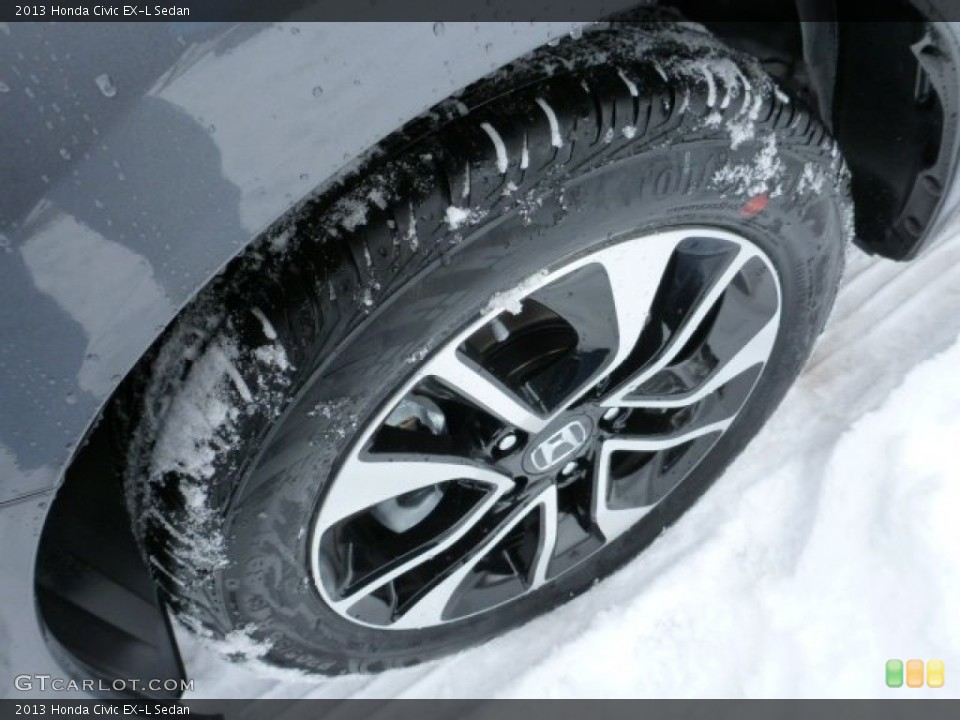 2013 Honda Civic EX-L Sedan Wheel and Tire Photo #75280302