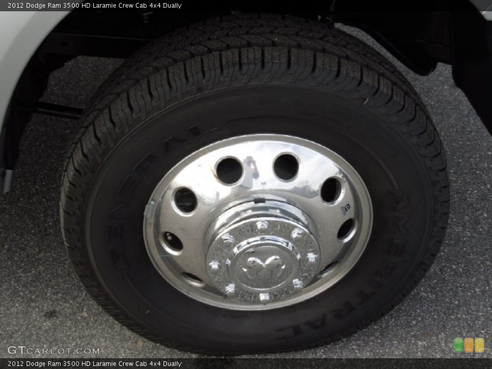 2012 Dodge Ram 3500 HD Laramie Crew Cab 4x4 Dually Wheel and Tire Photo #75282225