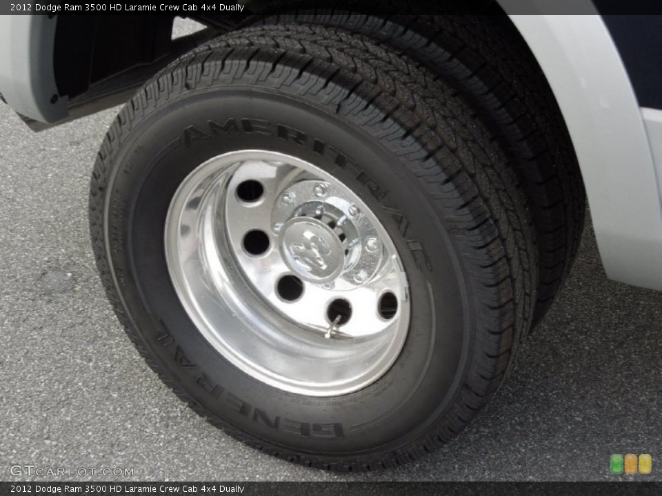 2012 Dodge Ram 3500 HD Laramie Crew Cab 4x4 Dually Wheel and Tire Photo #75282235