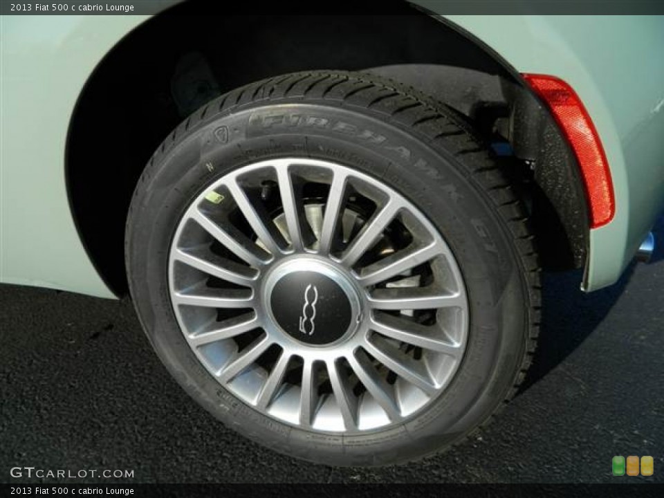 2013 Fiat 500 c cabrio Lounge Wheel and Tire Photo #75300190