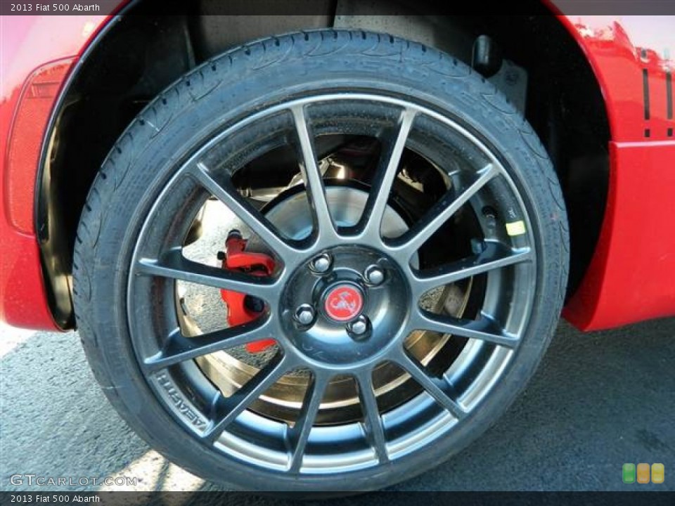 2013 Fiat 500 Abarth Wheel and Tire Photo #75300430