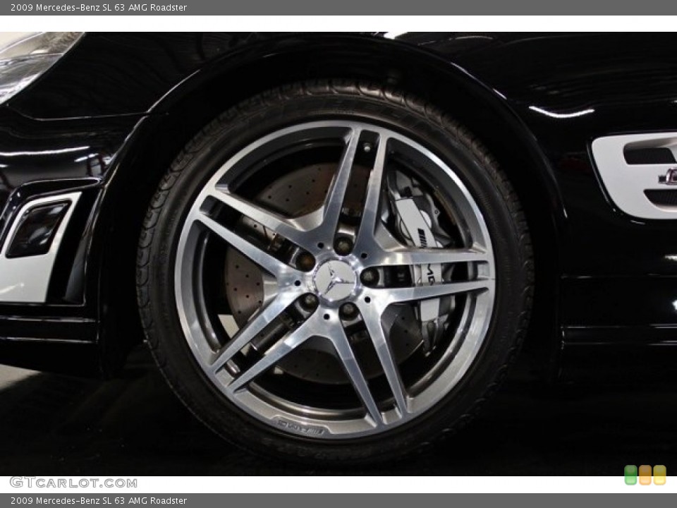 2009 Mercedes-Benz SL 63 AMG Roadster Wheel and Tire Photo #75317481