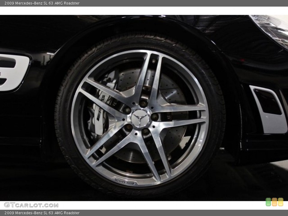 2009 Mercedes-Benz SL 63 AMG Roadster Wheel and Tire Photo #75317495