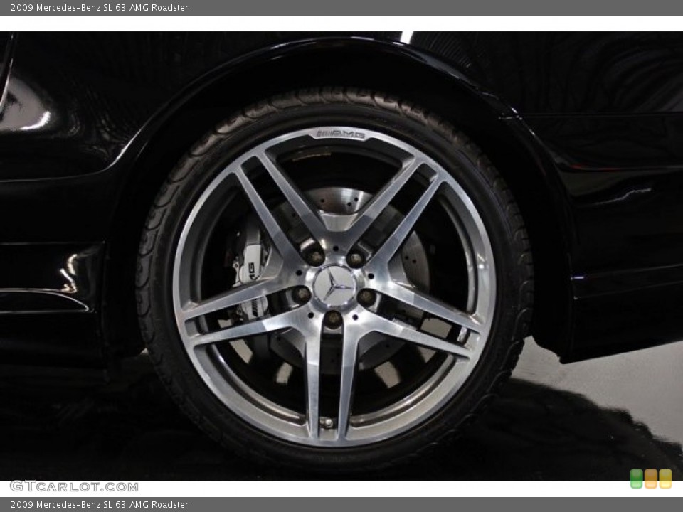 2009 Mercedes-Benz SL 63 AMG Roadster Wheel and Tire Photo #75317505