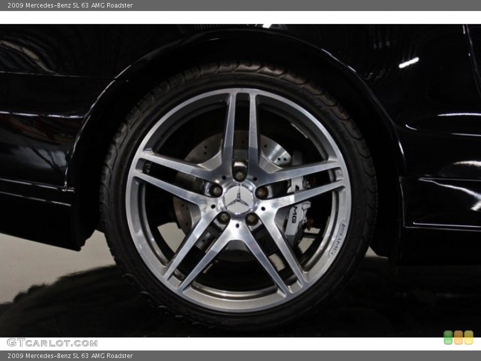2009 Mercedes-Benz SL 63 AMG Roadster Wheel and Tire Photo #75317523