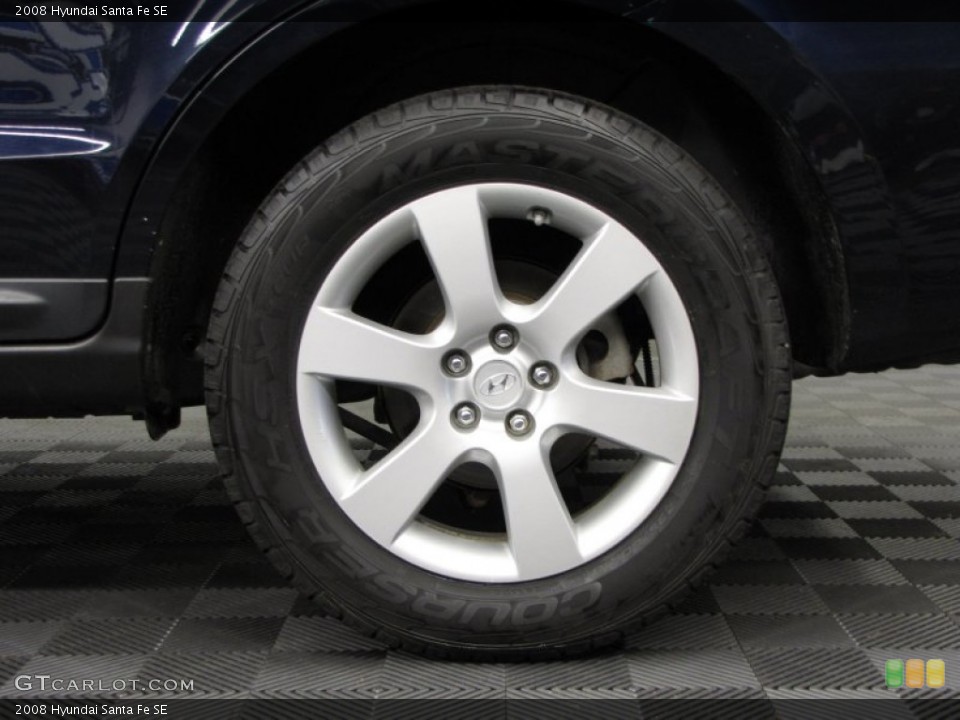 2008 Hyundai Santa Fe SE Wheel and Tire Photo #75334889