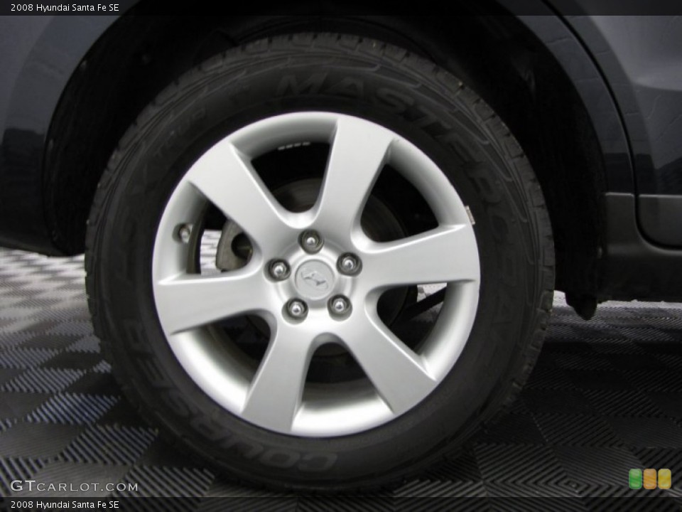 2008 Hyundai Santa Fe SE Wheel and Tire Photo #75334908