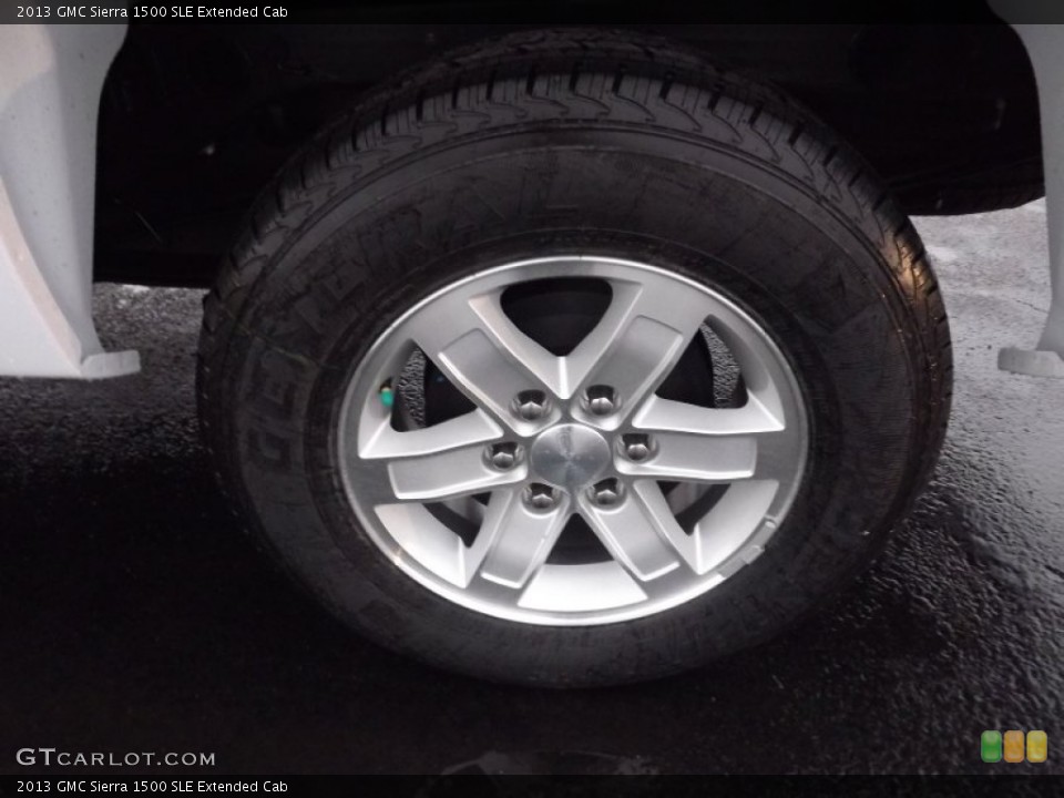 2013 GMC Sierra 1500 SLE Extended Cab Wheel and Tire Photo #75339256