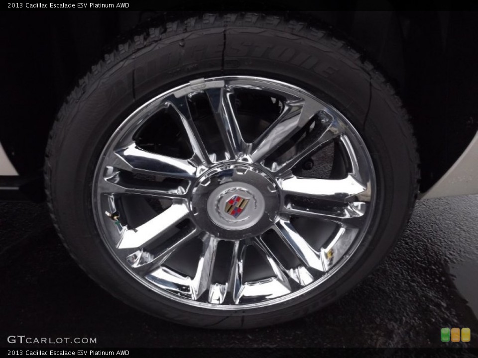 2013 Cadillac Escalade ESV Platinum AWD Wheel and Tire Photo #75340306
