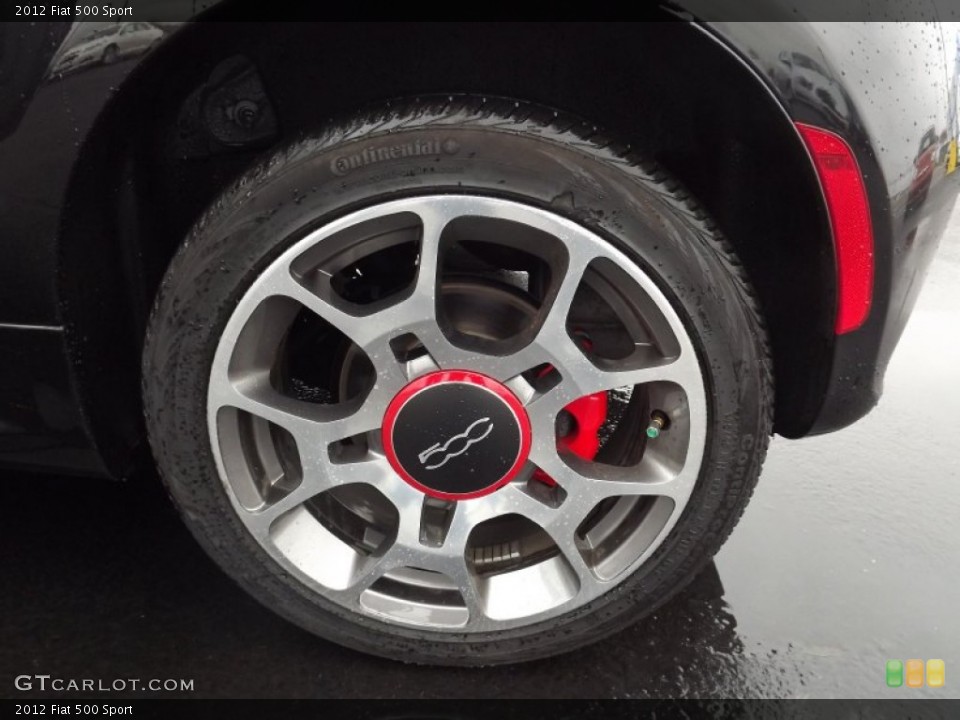 2012 Fiat 500 Sport Wheel and Tire Photo #75346156