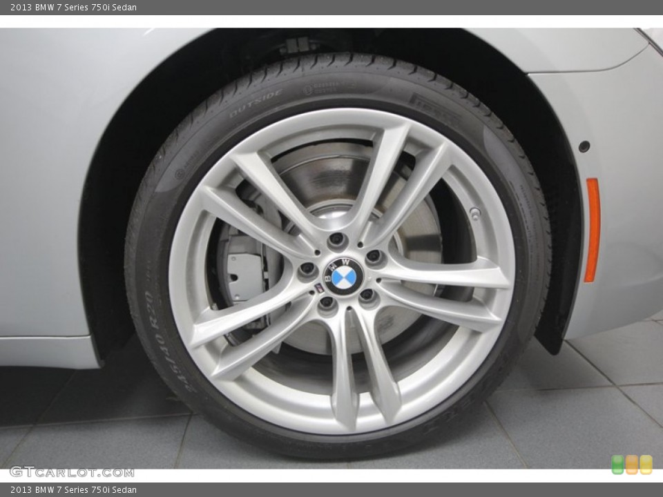 2013 BMW 7 Series 750i Sedan Wheel and Tire Photo #75355825