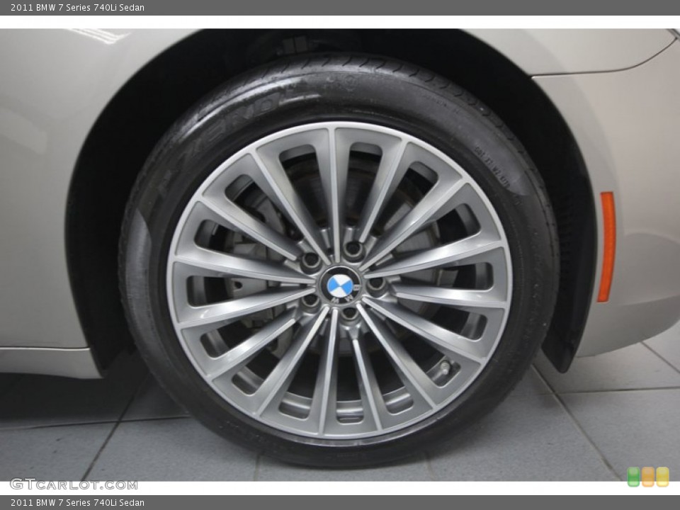 2011 BMW 7 Series 740Li Sedan Wheel and Tire Photo #75367100