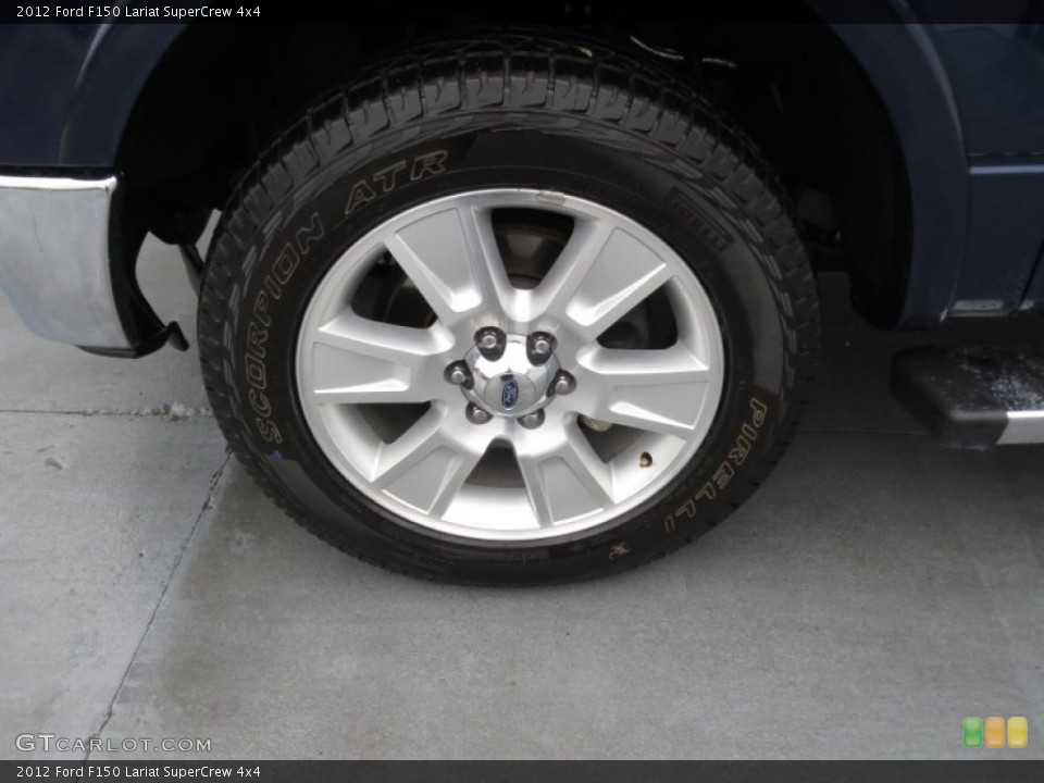 2012 Ford F150 Lariat SuperCrew 4x4 Wheel and Tire Photo #75370106