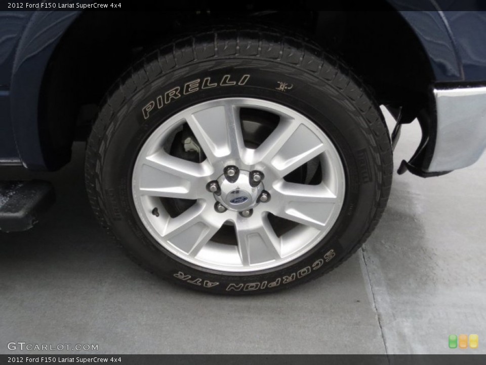 2012 Ford F150 Lariat SuperCrew 4x4 Wheel and Tire Photo #75370151