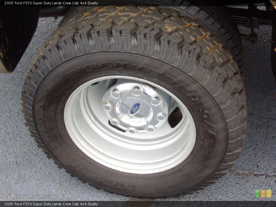 2005 Ford F350 Super Duty Lariat Crew Cab 4x4 Dually Wheel and Tire Photo #75386002