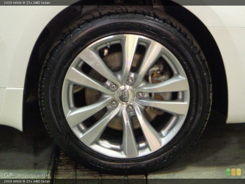 2009 Infiniti M 35x AWD Sedan Wheel and Tire Photo #75389459