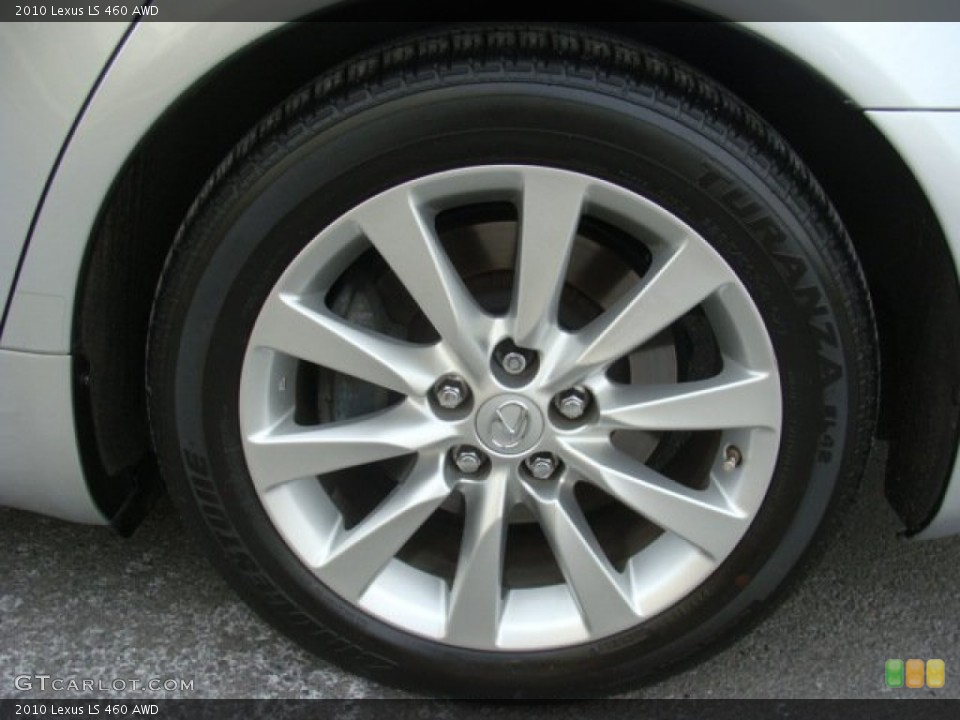 2010 Lexus LS 460 AWD Wheel and Tire Photo #75390374