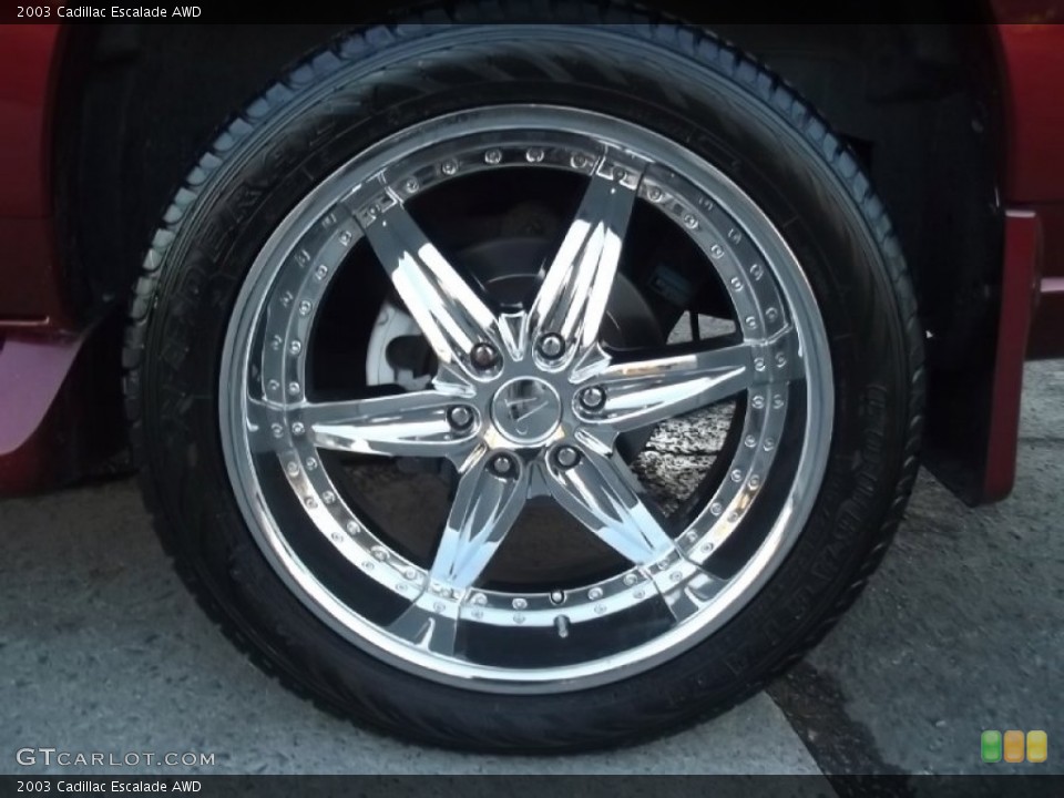 2003 Cadillac Escalade Custom Wheel and Tire Photo #75395196