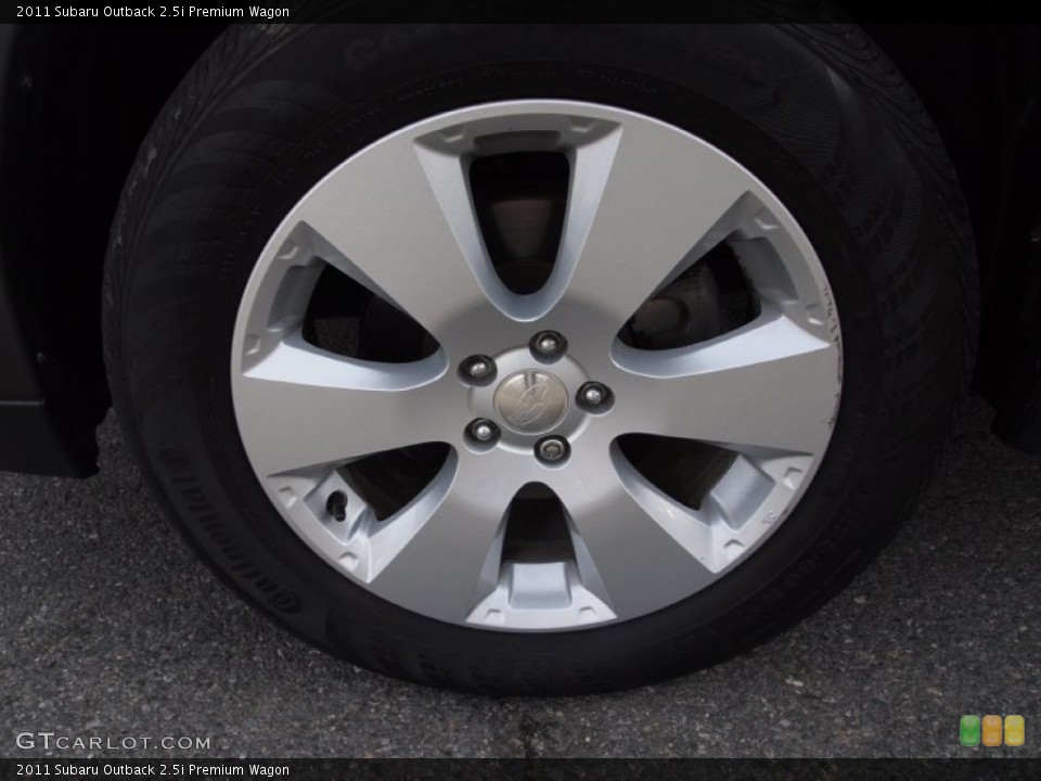 2011 Subaru Outback 2.5i Premium Wagon Wheel and Tire Photo #75398475
