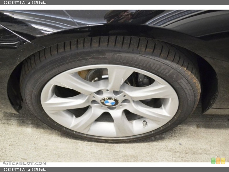 2013 BMW 3 Series 335i Sedan Wheel and Tire Photo #75422481