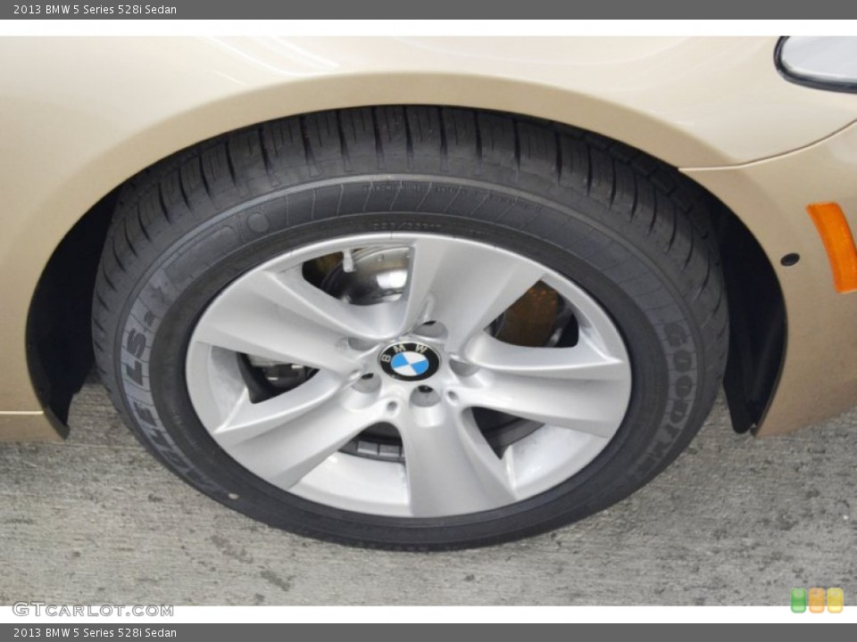 2013 BMW 5 Series 528i Sedan Wheel and Tire Photo #75424605