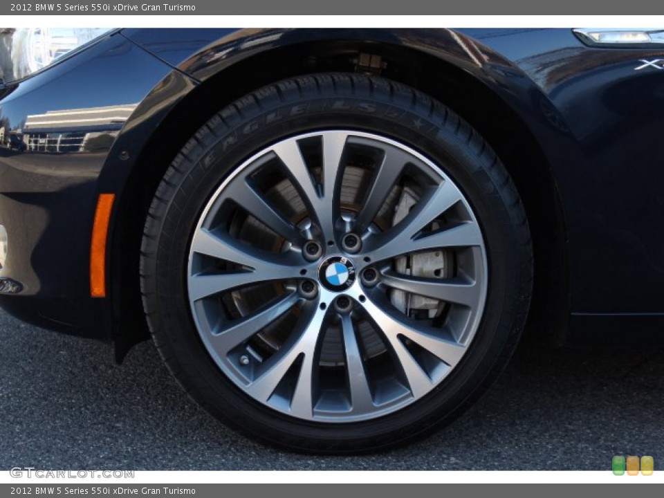 2012 BMW 5 Series 550i xDrive Gran Turismo Wheel and Tire Photo #75424737