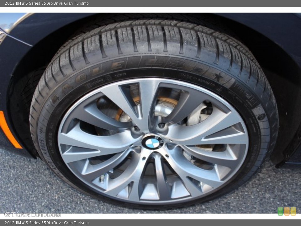 2012 BMW 5 Series 550i xDrive Gran Turismo Wheel and Tire Photo #75424757
