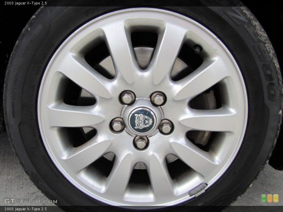 2003 Jaguar X-Type 2.5 Wheel and Tire Photo #75445907