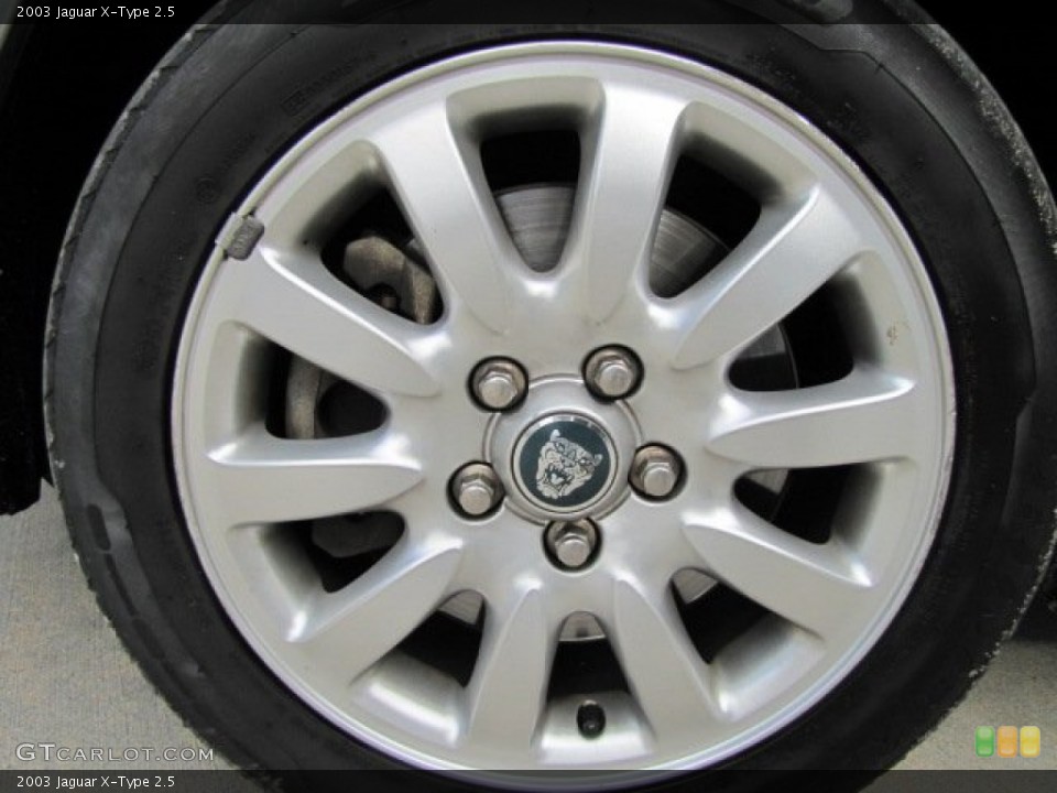2003 Jaguar X-Type 2.5 Wheel and Tire Photo #75445926