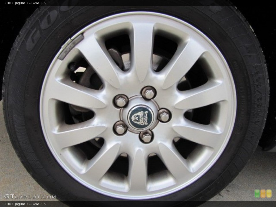 2003 Jaguar X-Type 2.5 Wheel and Tire Photo #75445946