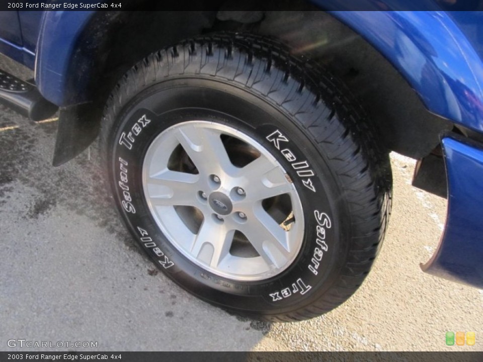 2003 Ford Ranger Edge SuperCab 4x4 Wheel and Tire Photo #75477941