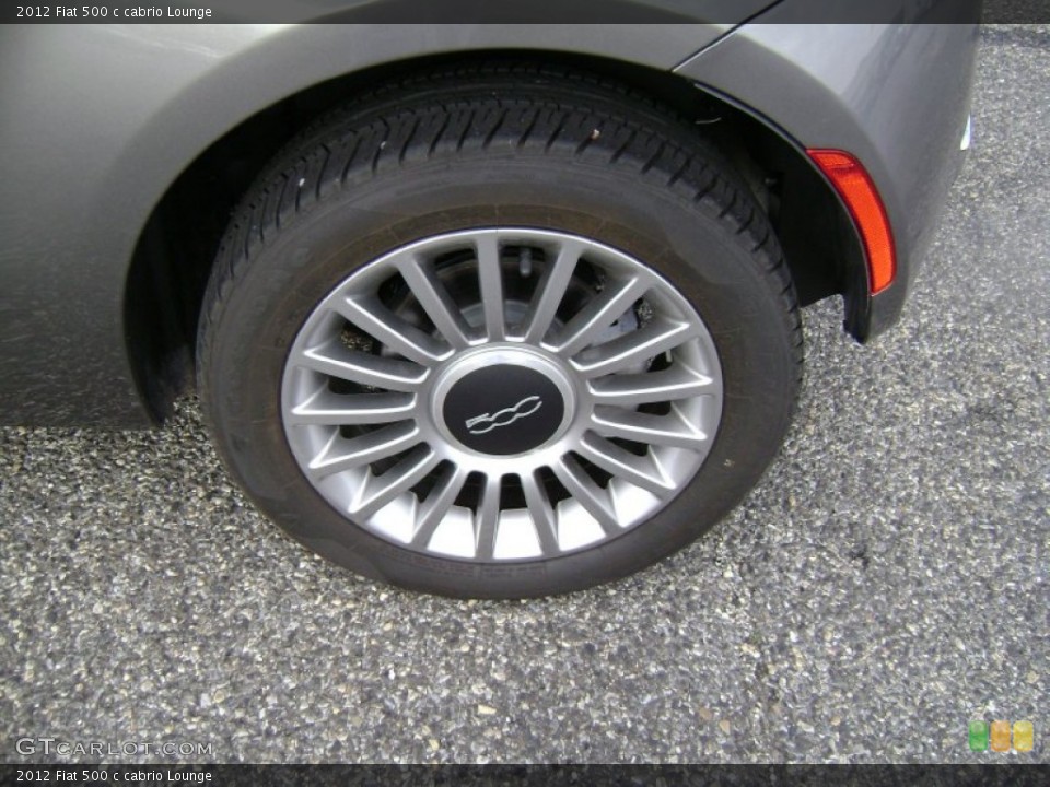 2012 Fiat 500 c cabrio Lounge Wheel and Tire Photo #75480764