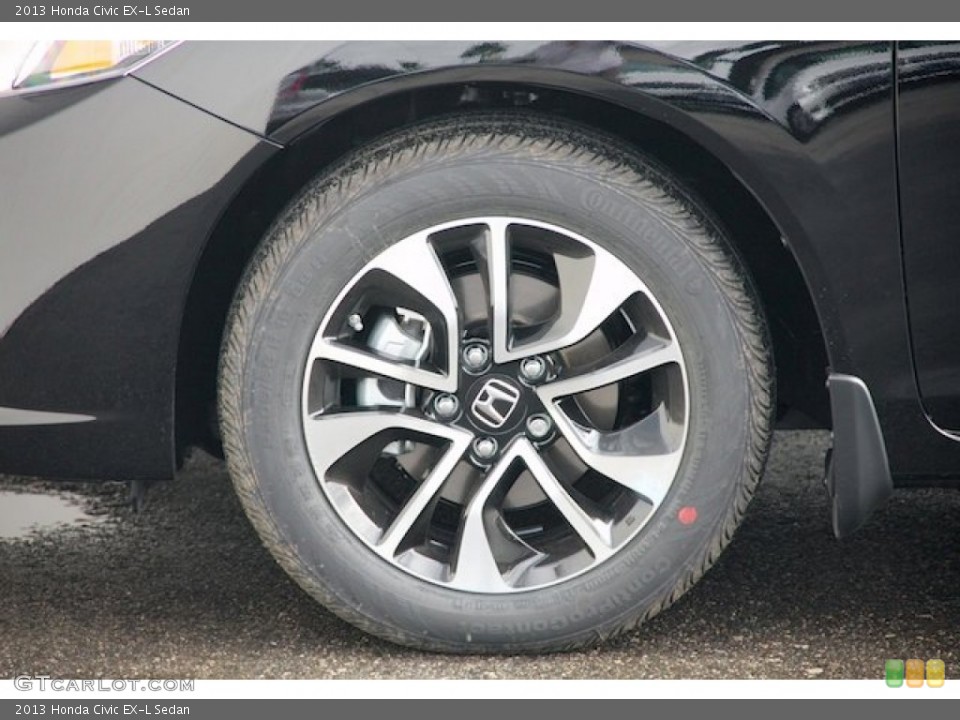2013 Honda Civic EX-L Sedan Wheel and Tire Photo #75485711