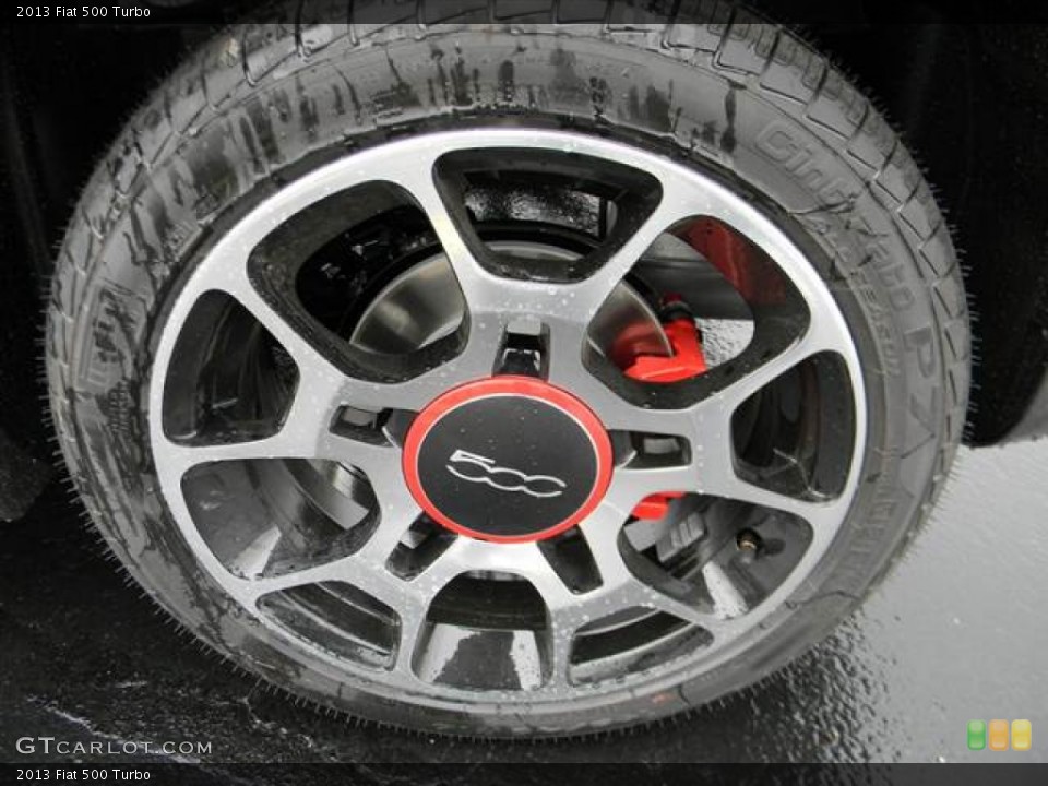 2013 Fiat 500 Turbo Wheel and Tire Photo #75495494
