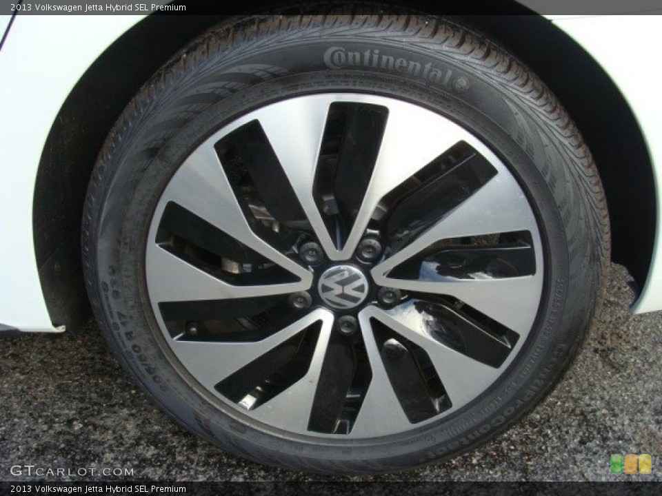 2013 Volkswagen Jetta Hybrid SEL Premium Wheel and Tire Photo #75500840