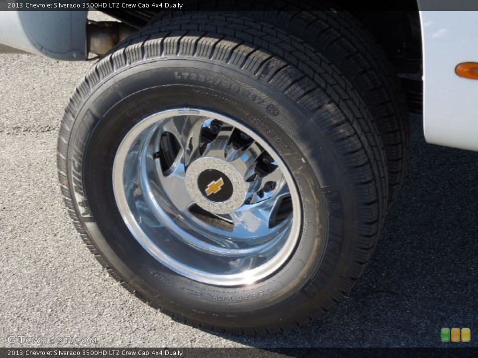 2013 Chevrolet Silverado 3500HD LTZ Crew Cab 4x4 Dually Wheel and Tire Photo #75504542