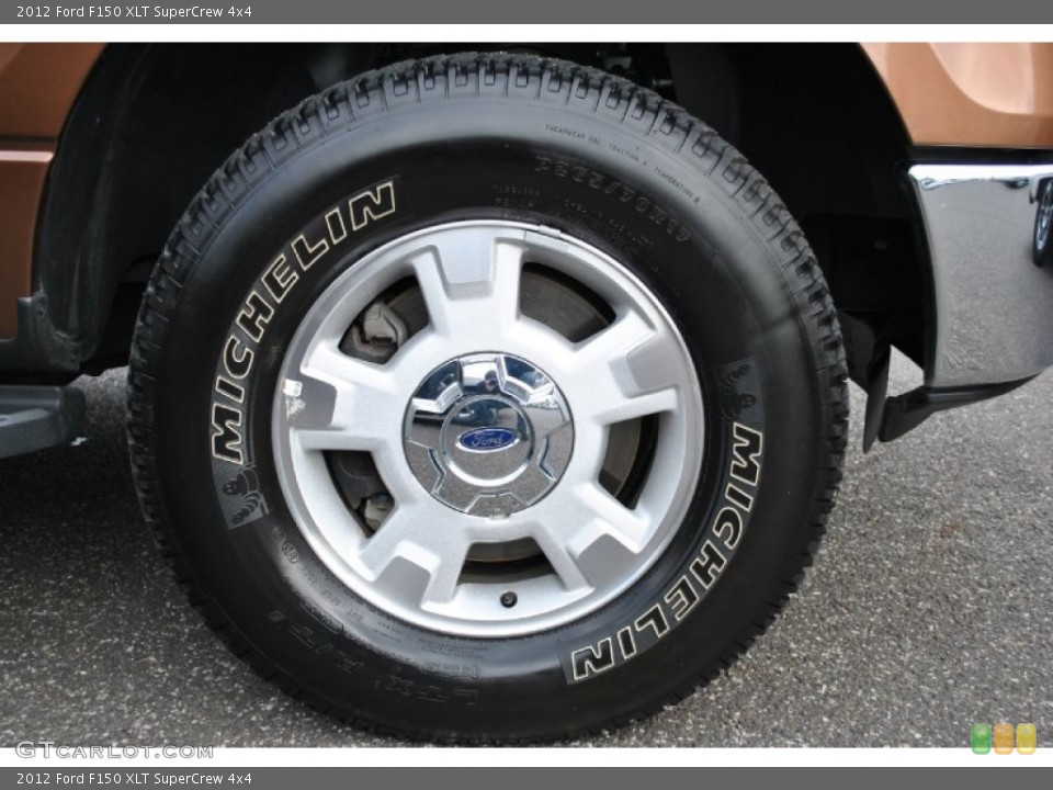 2012 Ford F150 XLT SuperCrew 4x4 Wheel and Tire Photo #75512891