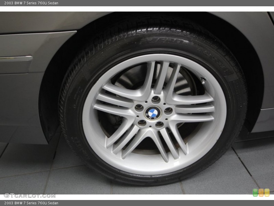 2003 BMW 7 Series 760Li Sedan Wheel and Tire Photo #75517694