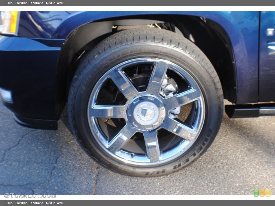 2009 Cadillac Escalade Hybrid AWD Wheel and Tire Photo #75528604