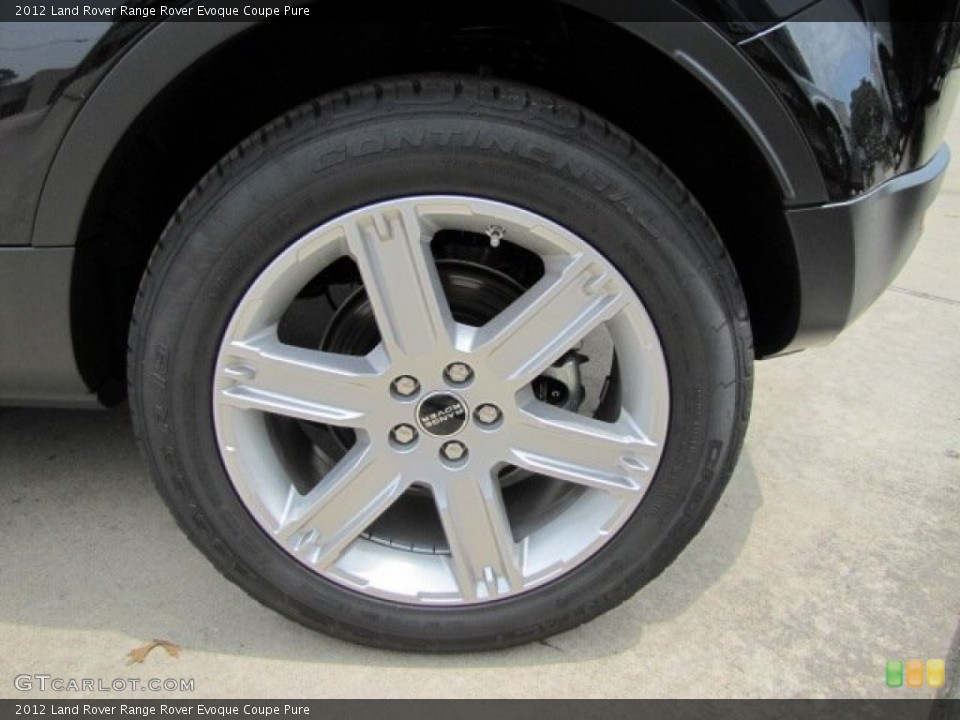 2012 Land Rover Range Rover Evoque Coupe Pure Wheel and Tire Photo #75534156