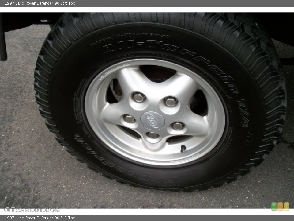 1997 Land Rover Defender 90 Soft Top Wheel and Tire Photo #75538117