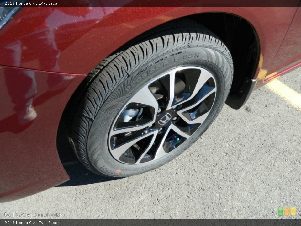 2013 Honda Civic EX-L Sedan Wheel and Tire Photo #75566647