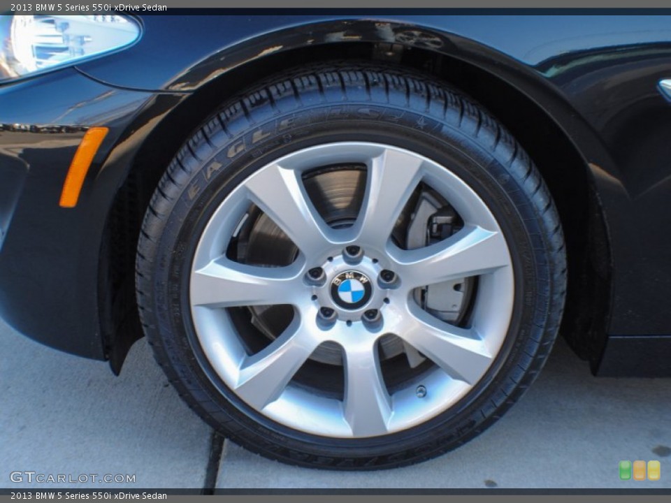 2013 BMW 5 Series 550i xDrive Sedan Wheel and Tire Photo #75573257
