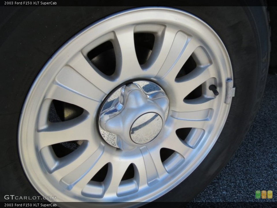 2003 Ford F150 XLT SuperCab Wheel and Tire Photo #75573694